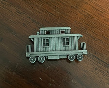 Vintage miniature Caboose Train Metal Refrigerator Magnet picture