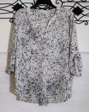 CHAUS Women's Boho Top Size XL Long Sleeve Multicolor Round Neck picture