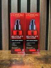 NEW L'Oreal Paris Revitalift Triple Power Serum Treatment - 1 fl oz LOT OF 2 picture