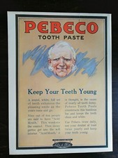 Vintage 1917 Pebeco Tooth Paste Full Page Original Ad 222 picture