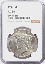 1935 P Peace Silver Dollar $1 NGC AU58 About Uncirculated picture