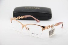 NEW VERSACE MOD. 1270 1412 GOLD PINK CLEAR AUTHENTIC EYEGLASSES 54-16 picture