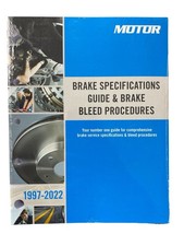 Brake Specifications Guide & Brake Bleed Procedures 1997-2022 By Motor SEALED picture