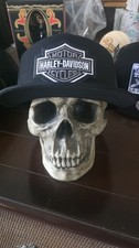 NEW HARLEY DAVIDSON Black/grey LOGO  Trucker Hat Ball Cap Adult One Size picture