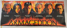 Vintage 1998 Armageddon Movie Poster Bruce Willis Ben Affleck Liv Tyler Banner picture