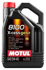 Motul Motor Oil - 8100 X-Cess Gen2 - 5W40 - Synthetic - 5 L Bottle - Each picture