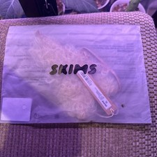SKIMS Faux Hair Micro String Thong - SIENNA BLONDE CURLY Small New picture