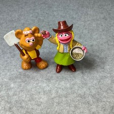 Vintage Muppet Babies PVC Figures Fozzie Bear Miss Piggy Gold Prospector Western picture