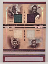 2006 Playoff National Treasures Material Quads #MQ-HKSB Hornung Kelly Sayers Bro picture