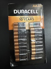 New 40 Pack Duracell 1.5v AA Alkaline Batteries 03/2031 SEALED picture