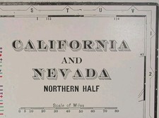 (2) 1900 NORTH & SOUTH CALIFORNIA NEVADA Maps 18