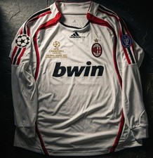 AC Milan 2006-2007 Kaka #22 White Away Long Sleeve Final Soccer Jersey picture