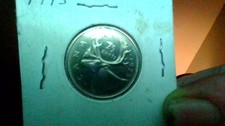 1975 Canada Quarter Extreme Die Rotation Error Canadian Coin picture