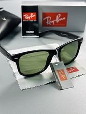 Classic Style Ray-Ban Inspired Sunglasses Polarized UV400 Black Frame Green Lens picture