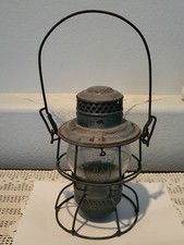 Antique Adlake Kero D&H Delaware and Hudson Railroad Lantern Lamp Clear Globe picture