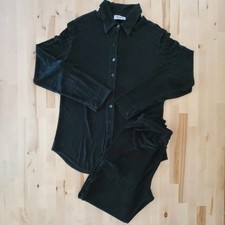 Chico's Travelers Pant and Blouse Set Size 0 Black picture