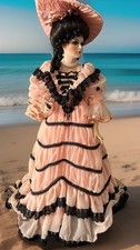 Vintage Franklin Heirloom Circa1906 Coca-Cola Series Porcelain Doll 21 in, 1995 picture