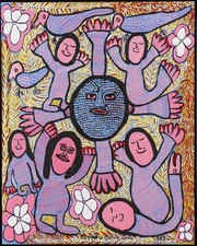 Haitian Painting by Prospere Pierre-Louis  24x30, dated 1989, signed, framed picture
