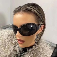 New Oversized Oval Sunglasses Club Rave Party DJ Pon 3 Alternative Grunge USA  picture