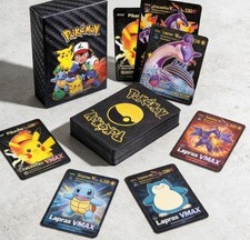 Pokemon TCG 55 Pcs Black Foil Trading Card Charizard Vmax GX Card Game Gift Pack picture