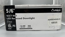 Amico 24 Pack 5/6 inch 5CCT LED Recessed Lighting, Dimmable, 12.5W=100W, 950LM, picture