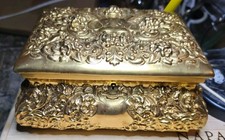 Gorham Sterling Silver Gold Plated Jewelry Box picture