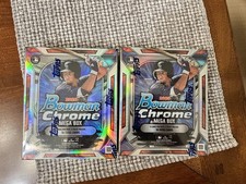 2x 2026 Bowman Chrome Baseball Mega Box Factory Sealed In Hand picture