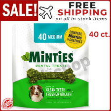 MINTIES 40 Dog Dental Bone Treats, Dental Chews for Medium/Large Dogs 25-50 lbs picture