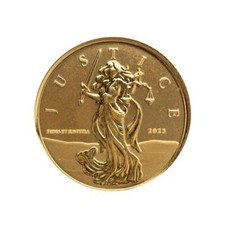 2023 1/10 oz Gold Coin - Gibraltar Lady Justice .9999 Gold Coin #A594 picture