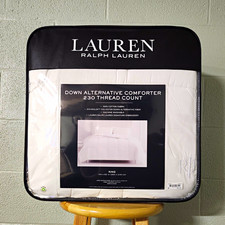 Lauren Ralph Lauren Down Alternative King Comforter White 230TC 92x104 picture