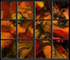 Destiny Womack “Blaze of Glory” Original 12-Panel Commission 20x20 Each picture