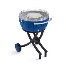 LotusGrill XXL Smokeless Outdoor Dining Barbecue Grill LG-TB-600 - Deep Blue picture