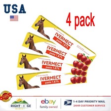 4 Pack New Paste Wormer Horse Dewormer Apple Flavor US  EXP01/2028 picture