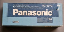 NIB Vintage Panasonic RC-6070 Electronic Clock Radio Wood Grain AM/FM Prop picture