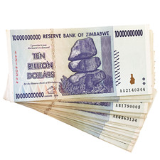 Zimbabwe One 10 Billion Dollar Bill Banknote Paper Money World Currency picture