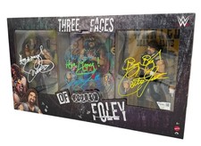 MICK FOLEY SIGNED FIGURE WWE THREE FACES OF FOLEY RINGSIDE EXCLUSIVE FANATICS picture
