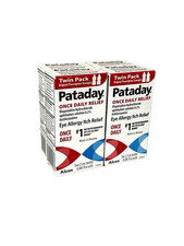 Lot of 4 -  Twin Packs Pataday Original Eye Allergy Itch Drops - 2027+2028 picture