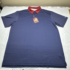 Breakfast Balls RSVLTS Mens Performance Polo Shirt Navy NWT XL #6646 picture