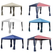 Outsunny 10' x 10' Pop Up Canopy with 4 Removable Sidewalls picture