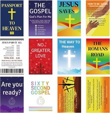 220pcs Gospel Tracts Religious Christian Valentine Cards Roman Road Salvation picture