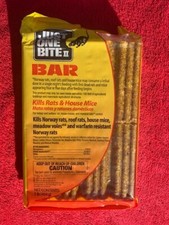Rat Rodent Mice Mouse Vol Bait In & Out New Bar 1 lb 16 oz Just One Bite & Gone picture