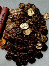 5 Rolls Of 1963 D Red BU Lincoln Memorial Cent Penny 250 Copper Coins Old Hoard picture