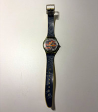 Swatch Automatic Unisex Analog Watch Clear Plastic Case, Exhibition Back, Blue picture