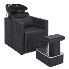 BarberPub Backwash Shampoo Station Chair, Salon Shampoo Bowl Chair for Spa 9083 picture
