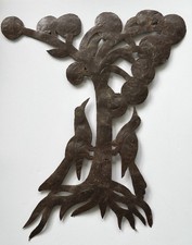 Almann Ulysse - Vintage Folk Art Two Birds and Tree Oil Drum Sculpture (c.1970) picture