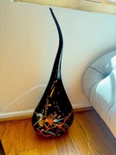 large Murano Hand blown Art Glass Colorful Rare Piece Millefiori picture