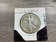 1917 S Walking Liberty Half-Dollar w/Obverse San Francisco Mint Mark 052825 87ad picture