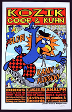 Kozik Coop Kuhn POSTER Show Switzerland 1994 Silkscreen Signed Frank Kozik picture