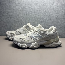 New Balance 9060 Sea Salt Moonbeam Low Top Lace Up Suede Sneakers U9060WHT picture