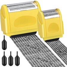 Theft Protection Stamps Identity Roller Stamp Confidential Address Blocker, 2Pcs picture